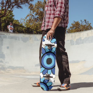 Skateboard Motif de tournesol mal oeil #1 #mur #art