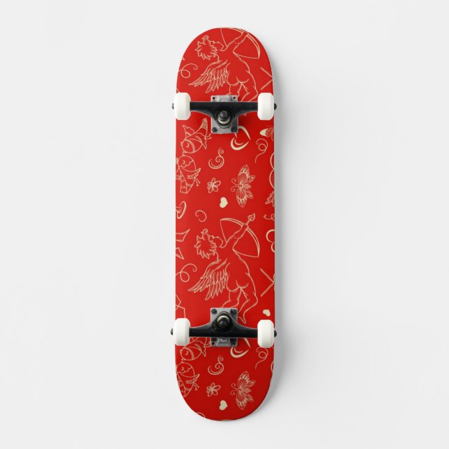 Skateboard Motif de Valentine (Recto)
