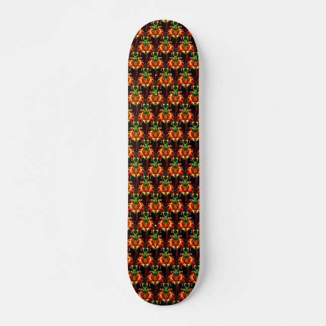 Skateboard Motif de verrouillage de la tête du Citrouille à f (Devant)