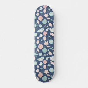 Skateboard motif des coquillages