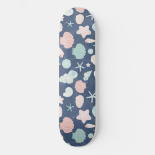 Skateboard motif des coquillages