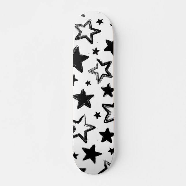 Skateboard Motif d'étoiles (Devant)