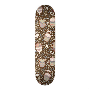 Skateboard Motif doux fait de petits gâteaux savoureux