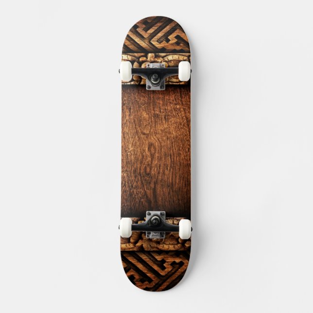 Skateboard Motif en bois découpé (Recto)