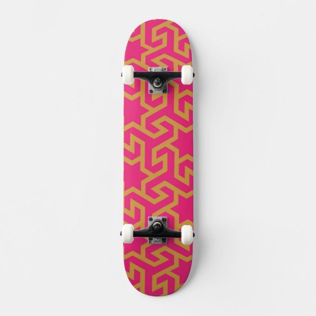 Skateboard Motif en forme d'étoile arabe (Recto)