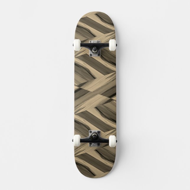 Skateboard Motif en marbre Brown complexe (Recto)