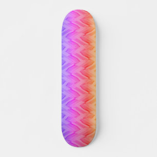 Skateboard Motif en marbre corail et teintes roses complexe