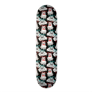 Skateboard Motif en verre de grenouille