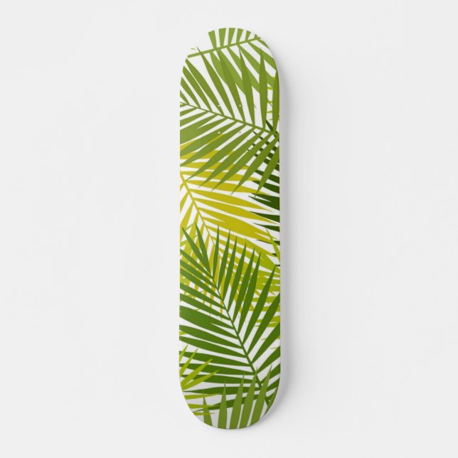 Skateboard motif feuille (Devant)
