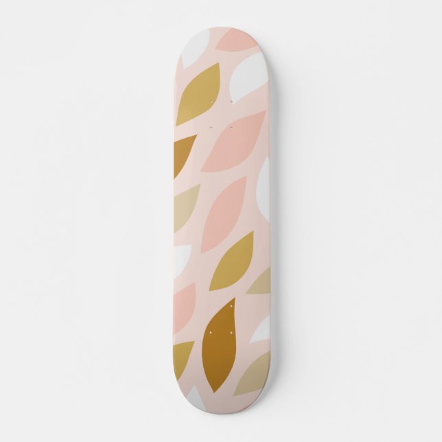 SKATEBOARD MOTIF FEUILLE 1 (Devant)