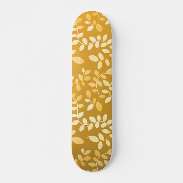 SKATEBOARD MOTIF FEUILLE 6 (Devant)