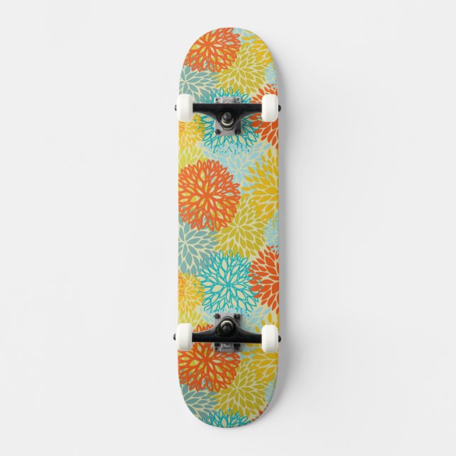 Skateboard Motif floral 3 (Recto)