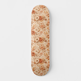 Skateboard Motif floral automnal cosy