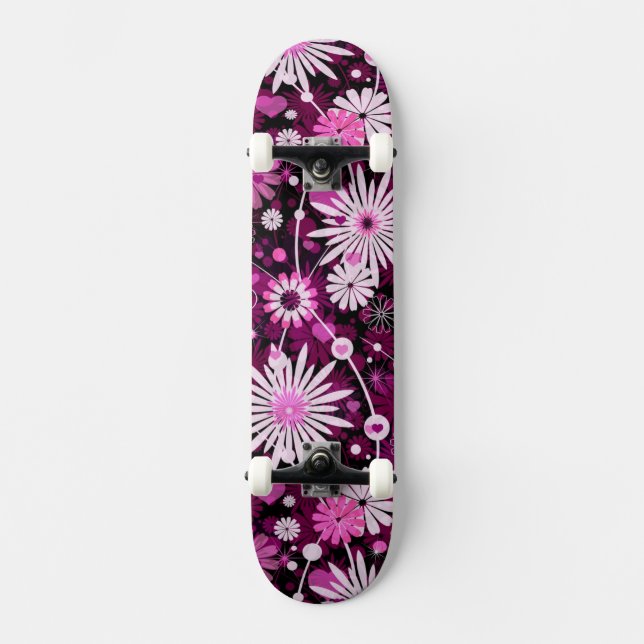 Skateboard Motif floral de Valentine (Recto)