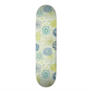 Skateboard Motif floral élégant avec les fleurs mignonnes