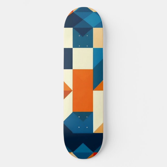 Skateboard Motif géométrique Abstrait (Recto)