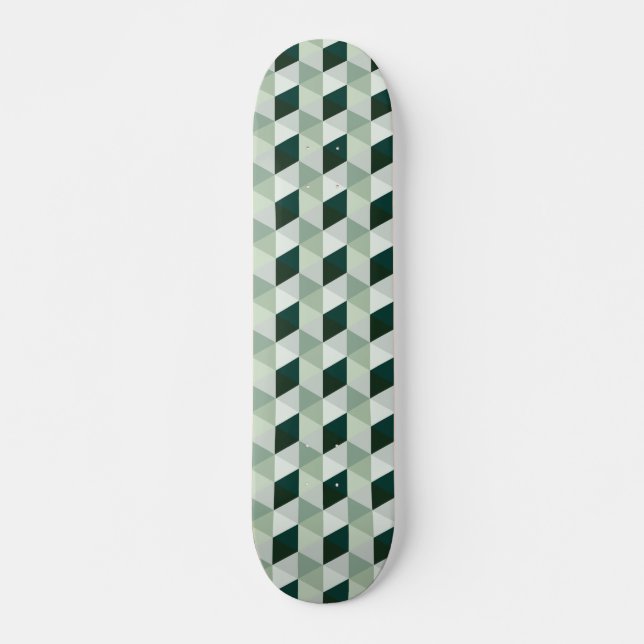 Skateboard Motif Géométrique Abstrait - N° 01 (Devant)