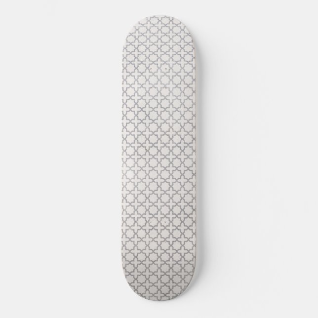 Skateboard Motif géométrique beige islamique (Recto)
