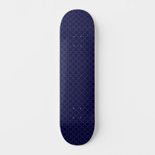 Skateboard Motif géométrique islamique bleu foncé