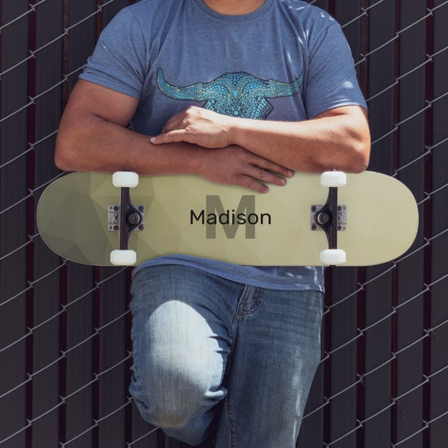 Skateboard Motif gris clair gris foncé (Extérieur 3)