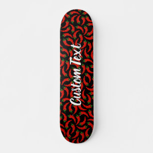 Skateboard Motif Hot Chili Peppers