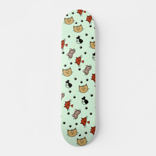 Skateboard Motif Kitty Cat (Devant)
