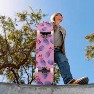 Skateboard Motif Lilac & Ananas rose