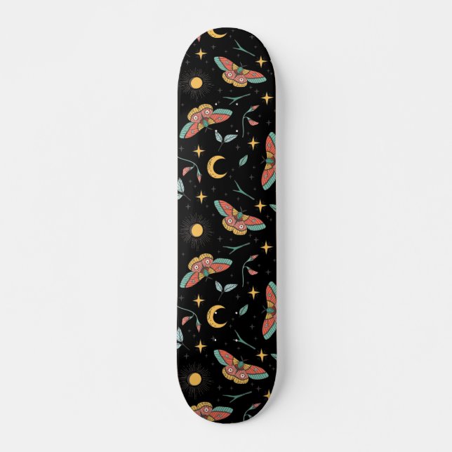 Skateboard Motif Luna Moth (Devant)