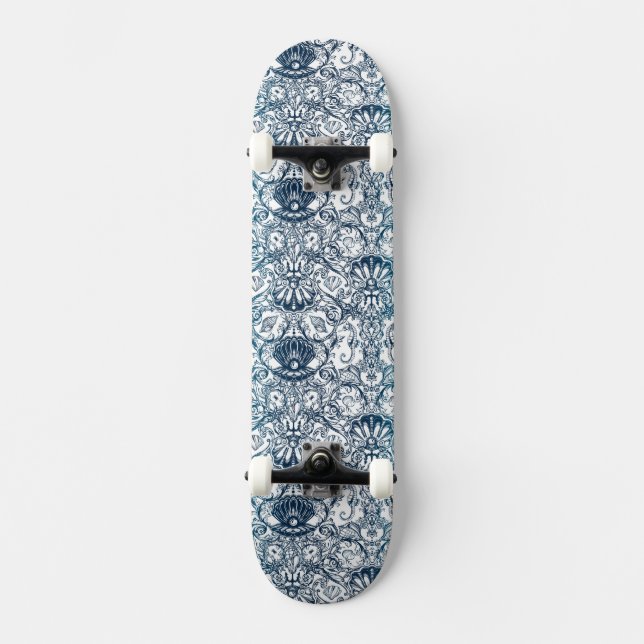 Skateboard Motif marin vintage (Recto)