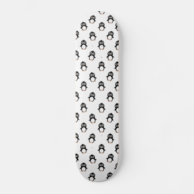 Skateboard Motif mignon de pingouin (Recto)