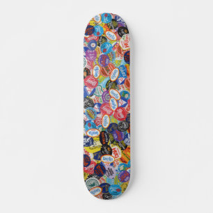 Skateboard Motif Montage Sticker Fruit