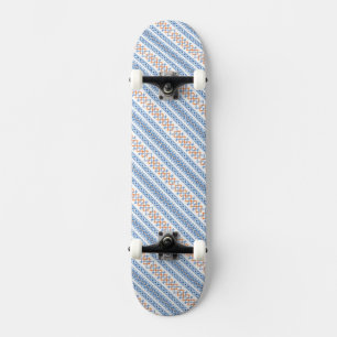 Skateboard Motif Motif Tribal Aztec bleu orange