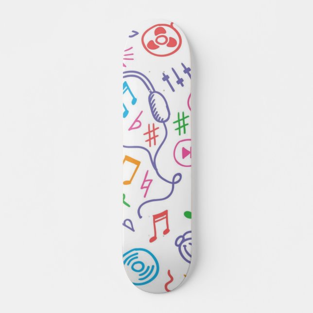 Skateboard Motif musical (Devant)