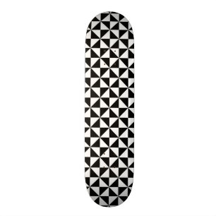 Skateboard Motif noir et blanc de triangle