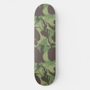Skateboard Motif numérique vert forêt Camouflage Destinée