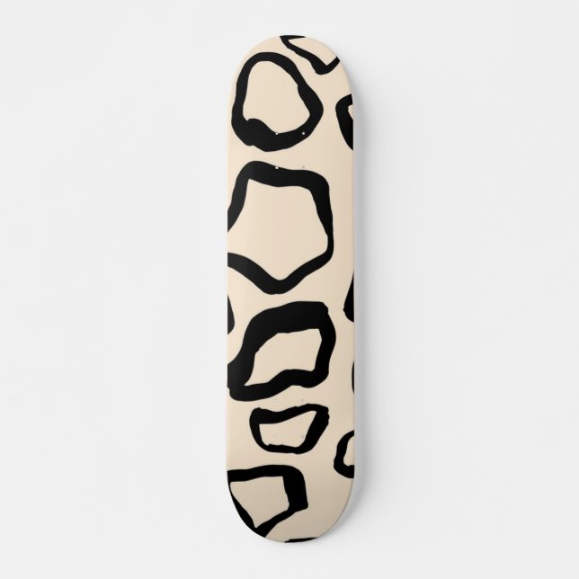 Skateboard motif poster de animal (Devant)