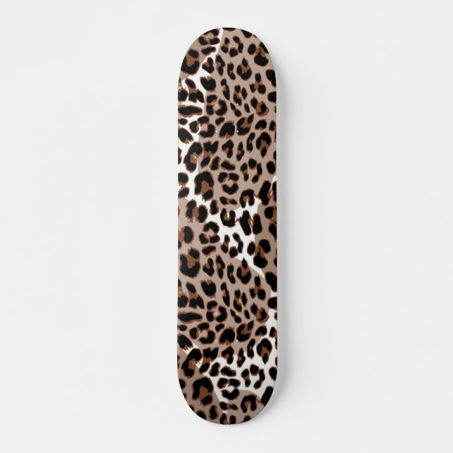 Skateboard motif poster de animal (Devant)