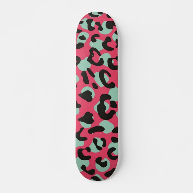 Skateboard motif poster de animal (Devant)