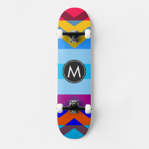 Skateboard Motif rayures chevron chic tendance #6
