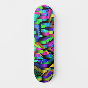 SKATEBOARD MOTIF RÉTRO 90S