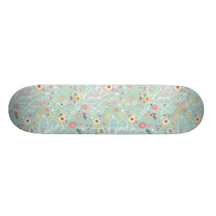 Skateboard Motif romantique lumineux moderne