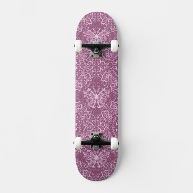 Skateboard Motif rose vintage (Recto)
