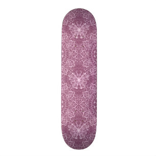 Skateboard Motif rose vintage