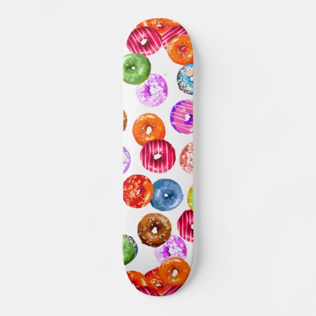 Skateboard Motif sans couture de butées toriques + votre (Recto)