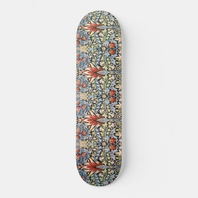 Skateboard Motif Snakeshead (par William Morris) (Recto)