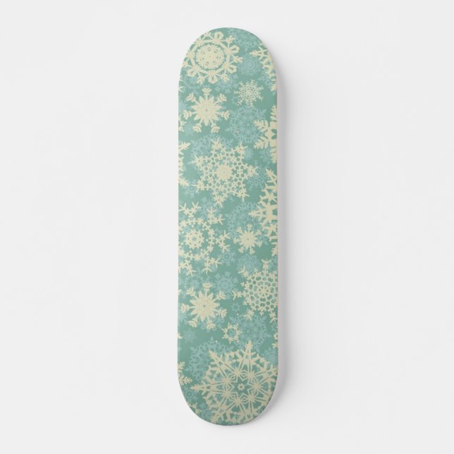 Skateboard Motif Snowflake (Devant)