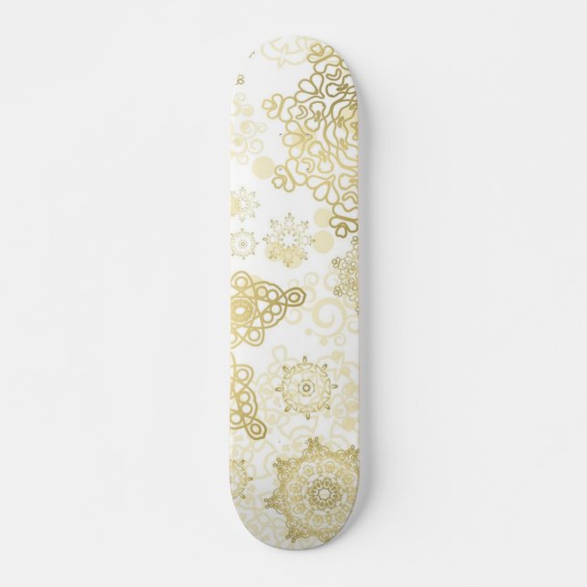 Skateboard Motif Snowflake (Devant)