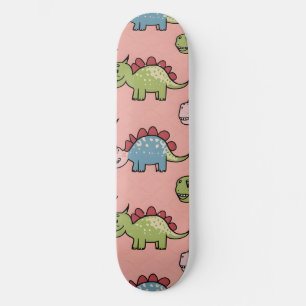 Skateboard Motif transparent de dinosaure mignon