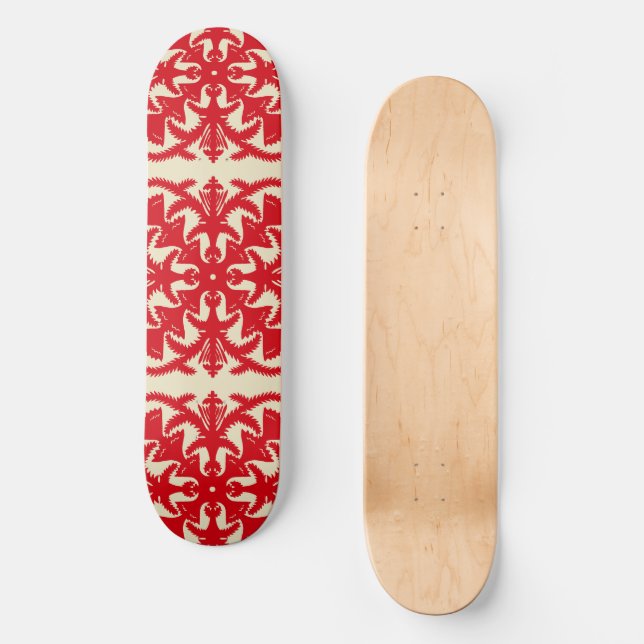 Skateboard motif tropical (Recto)