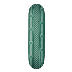 Skateboard Motif turquoise ornemental